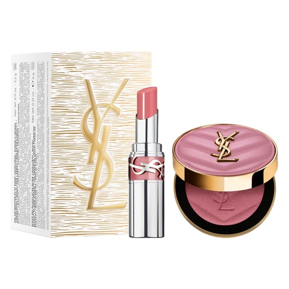 Saint Laurent Other - New YSL Iconic Pink Make Me Blush & Loveshine Lip Oil Stick Set 44